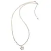 Collar de Perlas con Flor de Fritilaria Cepillada de Nicho de Principios de Verano para Mujer 2025 Nuevo Collar de Cadena para Clavícula de Lujo Ligero de Alta Gama