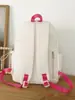 Mochila Nueva de Aspecto Elegante Estilo Chica de Dibujos Animados Estilo Japonés Ins Pequeña Fresca Empalme de Color Contrastante Mochila para Estudiante de Secundaria