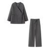 Otoño e Invierno 2025 Nuevo Pantalón Europeo y Americano Moda Callejera Femenina Transfronteriza Holgado Casual Traje de Algodón W034 25150