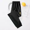 Pantalones Deportivos de Seda Helada Finos para Hombre de Verano, Pantalones Casuales Sueltos de Secado Rápido, Pantalones Largos de Jogger de Secado Rápido para Hombre