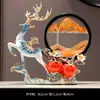 Enfeites Criativos de Alce de Luxo Leve Decorações para Casa Ampulheta Pintura com Areia Rolante Decorações Presentes de Inauguração