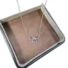 Nuevo Collar Estilo Chino Chapado en Oro con Pedrería, Lazo Princesa Fugitiva, Colgante Brillante Vintage de Lujo Ligero para Niña, Directo de Fábrica