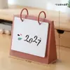 Calendario de Escritorio Premium 2027 Año del Cordero Planificador Estudiantil Adorno Creativo Semanal Soporte para Calendario