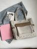Bolso Artístico Simple de Gran Capacidad de Lona Lazy 2024 Verano Casual Color Sólido a la Moda Trendy Bolso de Hombro de Mano