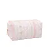 Bolsa de Algodón Floral para Cosméticos Gran Capacidad Portátil para Salir Neceser de Viaje Lindo Estilo Ins Estuche para Lápices de Estudiante