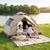 Tienda de campaña para exteriores para acampar, plegable, simple, tienda de apertura rápida automática, no requiere montaje, adecuada para parques, campamentos, protección solar y playas