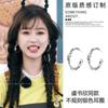 Cita de Primavera Nuevo Estilo Chino Pendientes de Borla de Mariposa Populares Pendientes Largos de Alta Gama Pendientes de Botón para Mujer