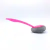 Cepillo para Ollas de Plástico de Color con Mango Largo Cepillo Colgante para Lavar Platos de Cocina Mango Bola Limpiadora Depurador de Ollas Venta al por Mayor de Dos Yuanes