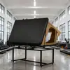 Tienda de Techo Triangular Plegable Lateral para Exteriores, Tienda de Campaña Plegable de Apertura Rápida Montada en Coche Suv Todoterreno, Carcasa Dura de Aleación de Aluminio