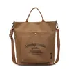 Bolsa de Lona para Mujer de Gran Capacidad 2025 Nuevo Verano Versátil Bolso Cruzado Cartera Casual Estudiante Universitario Clase Bolso Tote