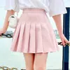Saia de Tênis Feminina Verão Esportes Saia Curta Branca 2025 Estilo Coreano Estilo College Saia Plissada Crianças Grandes Verão Estilo Ocidental Vestido