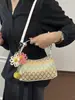 Bolsas Tejidas de Moda para Mujer 2026 Nuevo Bolso de Hombro de Gran Capacidad Tendencia Bloqueo de Color Versátil Bolso Tote para Viajes Cotidianos Transfronterizo