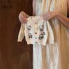 Traje de Punto Dulce Estilo Otoño Temprano para Bebé Niña Ningli Nuevo Conjunto de Dos Piezas de Pantalones Casuales de Punto para Niños Transfronterizo