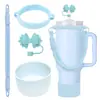 Botella de Agua Térmica Stanley Tapón Antipolvo Taza con Popote Tapa de Taza Correa de Mano Cordón para Botella de Agua Múltiples Estilos Versátiles Set