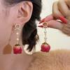 Pendientes de flores originales para mujer, súper hada, con borlas de perlas de agua dulce, elegantes y de alta gama que combinan con todo.