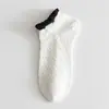 Meias Sociais Femininas de Verão Finas JK Laço Fofo Renda Decote Baixo Respiráveis Absorventes de Suor Algodão Curtas Zhuji