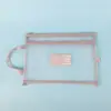Bolsas de Materia A4 Transparentes de Malla Doble Capa Bolsas de Mano Estudiante Clasificación Examen Papel Documento Tarea Almacenamiento Bolsas con Cierre
