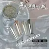 Pó de Espelho Mágico Adstringente, Pó de Espelho Perolado de Alto Brilho Explosivo, Pó de Glitter Delicado de Alta Qualidade, Decoração Personalizada para Nail Art em Dourado e Prata