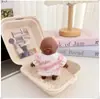 Natasha 14cm Boneca Pequena Preta Roupas Celebridade da Internet Item Quente Roupas para Boneca Alívio de Estresse Conjunto de Roupa Natasha com Xale
