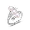 Anillo de perla de agua dulce natural, plata 925, cobre, chapado en oro, mini anillo de perla, calidad seleccionada, origen.