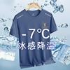 [Entrega Rápida] Camiseta de Malla de Seda de Hielo de Manga Corta para Hombre Verano Suelta Cuello Redondo Casual Combinable Tendencia