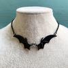 Venta Caliente Collar Alas de Murciélago Vampiro Alas Alas de Murciélago Vampiro Gótico Metal Venta Directa de Fábrica