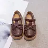 Zapatos de Cuero Mocasines con Lazo Estilo Academia para Niñas Otoño 2026 Nuevo Estilo Coreano Moda Casual Suela Suave Zapatos de una sola pieza Estilo Princesa