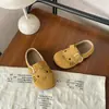 Sandálias Birkenstock Infantis Desenho Animado Gatinho Fofo 2025 Primavera e Outono Novas Sandálias Birkenstock Estilo Coreano para Crianças Pequenas e Médias