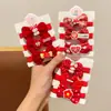 Goma para el Pelo Roja con Lazo para Niñas Pequeñas, Banda Elástica de Alta Elasticidad que No Daña el Cabello, Cuerda para el Pelo Accesorio para el Cabello Sanrio