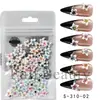 FULL BEAUTY Novas Decorações para Nail Art Embaladas Flores de Escultura de Gelo Coloridas Misturadas 3D Decorações de Pétalas Translúcidas de Gelo