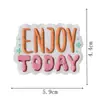 Nuevas Calcomanías de Tela Bordadas con Citas Inspiradoras de Celebridades para Decoración de Ropa Parches de Letras Calcomanías Parches Bordados de Energía Positiva Planchado