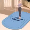 Alfombra Ovalada de Terciopelo de Cristal con Gradiente Simple Nórdico, Silenciosa y Absorbente de Impactos, Esterilla de Yoga para Interiores en Casa, Cuerda para Saltar de Fitness