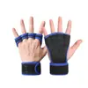 Correas de Soporte para Muñeca de Fitness, Protectores de Palma de Silicona Antideslizantes y Anti-Callos, Guantes de Levantamiento de Pesas con Dedos Medios Expuestos y Anti-Esguince