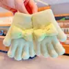 Guantes de Rebaja para Niñas, Nuevo Estilo Otoño e Invierno, Guantes Cálidos y a Prueba de Frío Kuromi de Cinco Dedos para Niños Pequeños y Niños