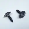 Tornillo autorroscante de cabeza hexagonal interior negra con arandela grande de cabeza redonda con flor de ciruelo y punta afilada M4