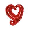 Globo de película de aluminio con forma de corazón y gancho mediano de 18 pulgadas para propuesta de San Valentín, boda, decoración de boda, globo con forma de corazón de amor.