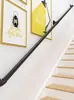Corrimão de escada moderno minimalista de tubo de ferro para casa, loft interno, montado na parede, corrimão antiderrapante para idosos, adequado para creches