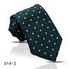 Gravata Listrada Masculina de Alta Qualidade para Negócios e Profissional Camisa Azul Azul Marinho Amarrada à Mão 8cm Gravata Shengzhou Pronta Entrega