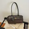 Bolso tipo Baguette de Diseño Único para Mujer 2026 Nuevo Vintage Versátil Bolso de Mano Bolso de Hombro con Bordado de Diamantes Bolso de Axila