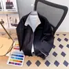 Jaqueta Acolchoada de Ombro Curta de Primavera com Design de Voo Versátil Casual Tendência Lavada Solta Moda Retrô Casal