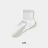 Calcetines de Algodón Puro para Mujer, Calcetines Cortos Finos de Moda Primavera/Verano, Lindos Calcetines de Malla hasta la Pantorrilla Estilo Japonés