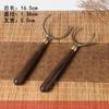 Juego de Cinco Piezas para Ceremonia del Té Ébano Juego de Cinco Piezas Seis Caballeros Cucharilla Taza Tenedor Cucharilla Cuchillo para Té Aguja para Té Pluma para Pote