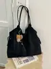 Bolso de Gamuza Retro de Gran Capacidad para Mujer 2026 Nueva Moda Simple para el Trabajo Bolso de Hombro Único Bolso de Mano Tote