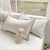 Nuevo Juego de Fundas de Almohada de Algodón Puro, Un Par para Uso Doméstico, Funda Interior para Relleno de Almohada 100% Algodón, Pieza Única