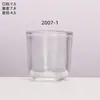 Copos de Vidro Transparente para Velas com Fundo Espesso para Venda no Atacado pelo Fabricante, Porta-Velas de Vidro para Aromaterapia Caseira, Porta-Velas para Quarto, Enfeites de Fragrância