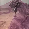 Tecido de Gaze Branco Véu DIY Champanhe Preto Vermelho Estampagem a Quente Lantejoula Malha Casamento Teto Ferro Arte Fundo Fio