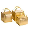 Bolsa Térmica Dorada para Pastel Hecha a Medida de Una Sola Capa Doble Capa Elevada Bolsa Refrigeradora para Pastel para Entrega, Refrigerada, Engrosada con Logotipo Impreso