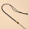 Cordón Sencillo para Collar Adecuado para Usar Joyería Dorada, Cordón para Colgante DIY, Correa de Cuello Trenzada Semi-Terminada, Ajustable