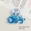 Acessórios de Resina DIY Desenho Animado Série Oceano Azul Cola de Creme Grampo de Cabelo Capa de Celular Fivela de Sapato Chaveiro Pendente