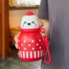 Termo de Acero Inoxidable 316 Taza de Dibujos Animados Estudiante de Primaria Niños Escolares Taza de Agua Portátil Linda Taza de Regalo Botella de Agua para el Hogar